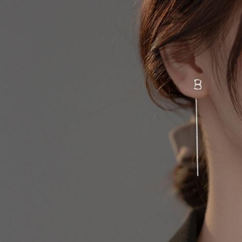 Boucle d'Oreille Initiale | Argent