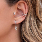 Boucles d'Oreilles Initiales