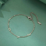 bracelet 4 initiales argent