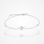 Bracelet Avec Initiale Argent / A