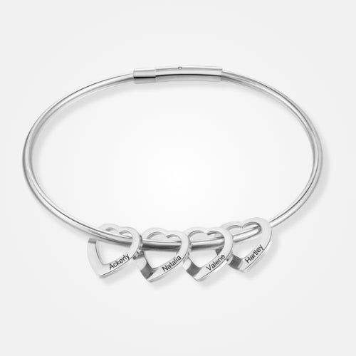 bracelet famille prénom argent