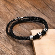 Bracelet Homme Cuir Personnalisé avec Prénoms