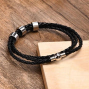 Bracelet Homme Cuir Personnalisé avec Prénoms