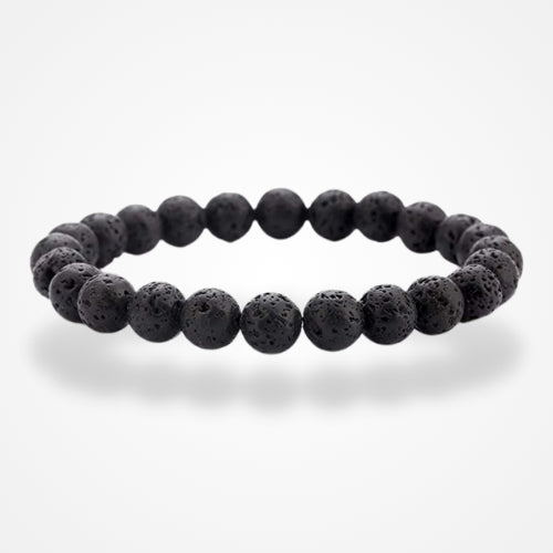 bracelet homme avec pierre de lave