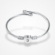 Bracelet Initiale | Femme Argent / B