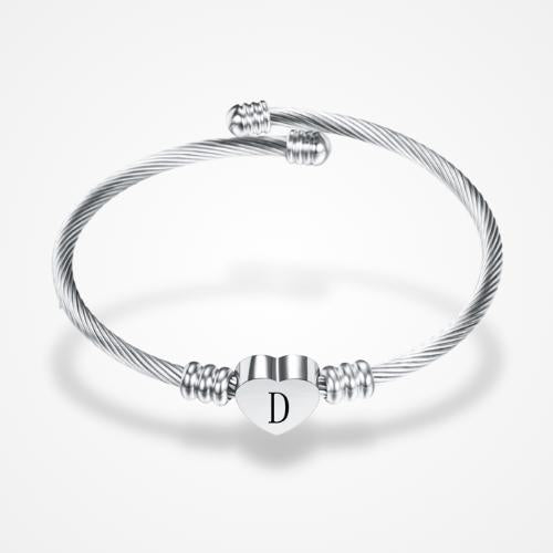 Bracelet Initiale | Femme Argent / B