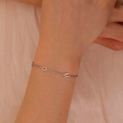 bracelet lettres argent femme