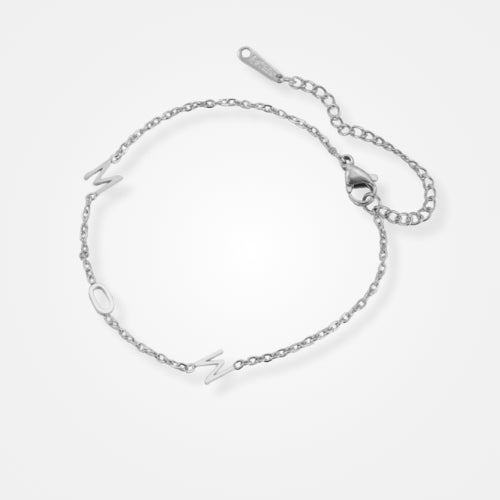 bracelet lettres argent