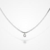 Collier avec Initiale Argent / A