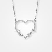 collier coeur personnalisé argent