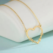 collier coeur personnalisé en or