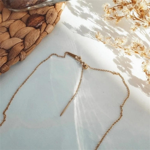 collier femme lettre