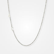 collier initiale multiple argent