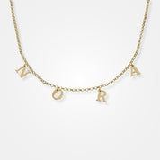 collier lettres or