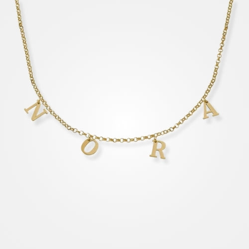 collier lettres or