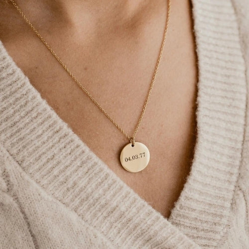 collier médaillon personnalisé pour femme