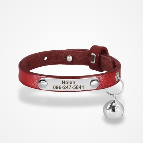 Collier pour Chat Personnalisé Rouge